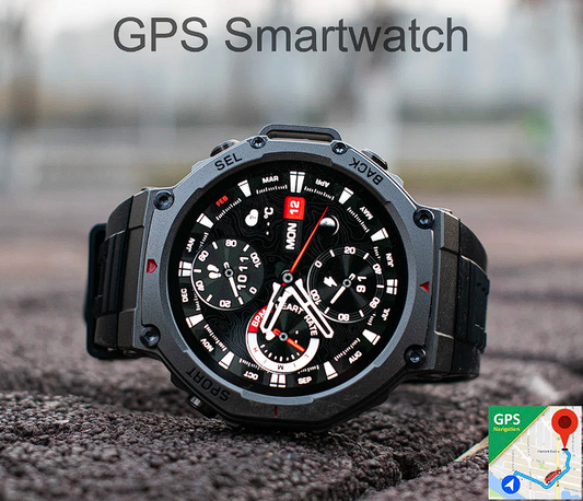 T-Rex3 Compass Altimeter Military Smartwatch Waterproof Built-in GPS.