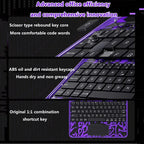 Case with Keyboard for IPad 11th Gen A16 2025 Air11 Inch M3 M2 10th Air7 6 5 4 10.2 9th 8th 7th Pro 11Transparent Backlit Case.