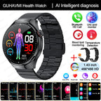 Nursing Grade Smart Watch Blood oxygen Blood Lipid Uric Acid ECG.