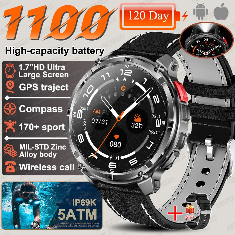 2026 New T-Rex3 Ultra Waterproof GPS Military Level Trek  Smart Watch