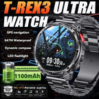 2026 New T-Rex3 Ultra Waterproof GPS Military Level Trek  Smart Watch.