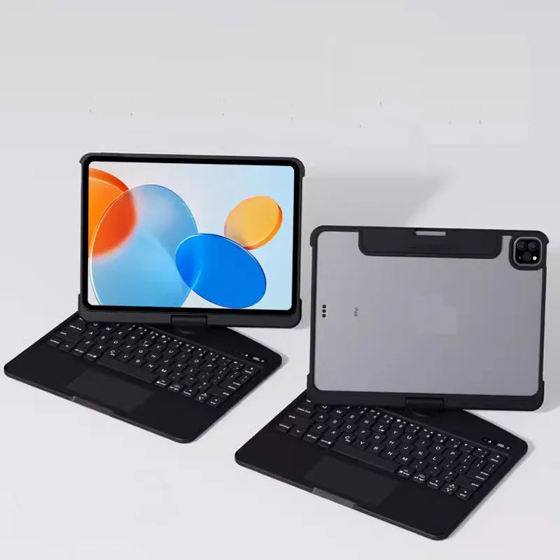 Case with Keyboard for IPad 11th Gen A16 2025 Air11 Inch M3 M2 10th Air7 6 5 4 10.2 9th 8th 7th Pro 11Transparent Backlit Case.