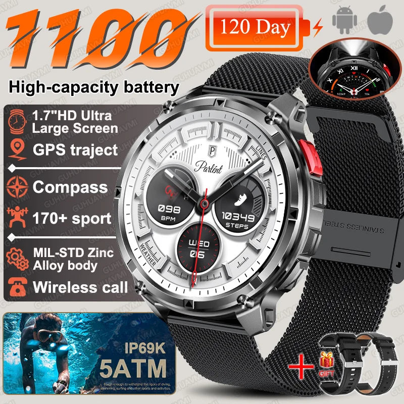 2026 New T-Rex3 Ultra Waterproof GPS Military Level Trek  Smart Watch