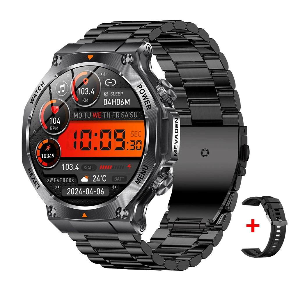 MEVADEN Large Screen  Sports Fitness Tracker Health Monitor Smart Watch