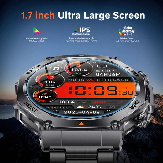 MEVADEN Large Screen  Sports Fitness Tracker Health Monitor Smart Watch
