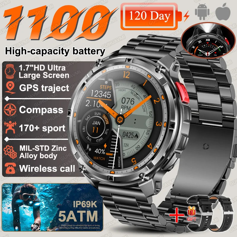 2026 New T-Rex3 Ultra Waterproof GPS Military Level Trek  Smart Watch