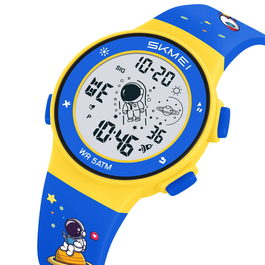 Digital Watches Colorful Light LED Waterproof for Kids