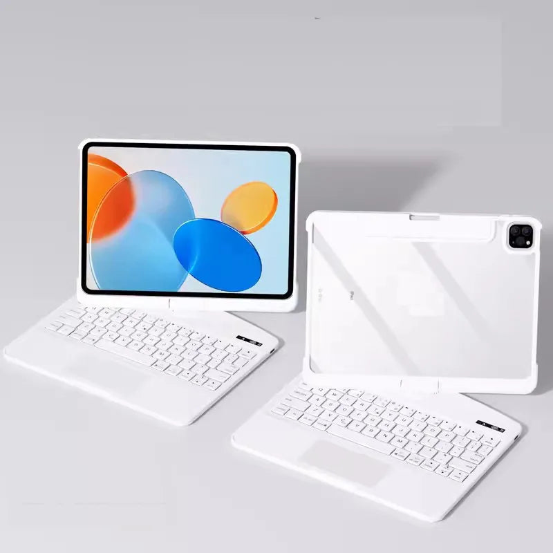 Case with Keyboard for IPad 11th Gen A16 2025 Air11 Inch M3 M2 10th Air7 6 5 4 10.2 9th 8th 7th Pro 11Transparent Backlit Case.