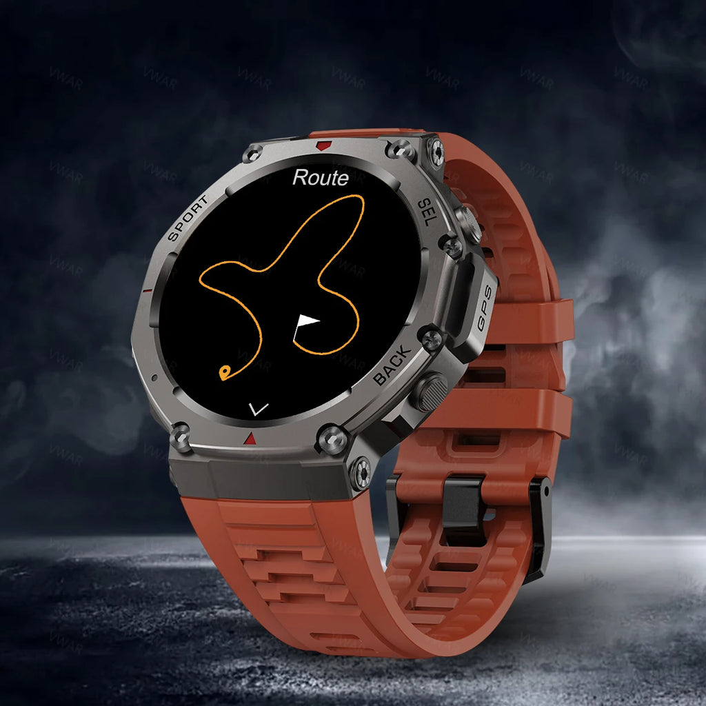 VWAR T-Rex3 Compass Altimeter Military Smartwatch 50m Waterproof Built-in GPS