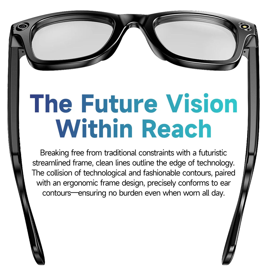AI Sony 8MP Smart Sunglasses Photo Video Shooting Recognition Translation Wifi Bluetooth Music Play