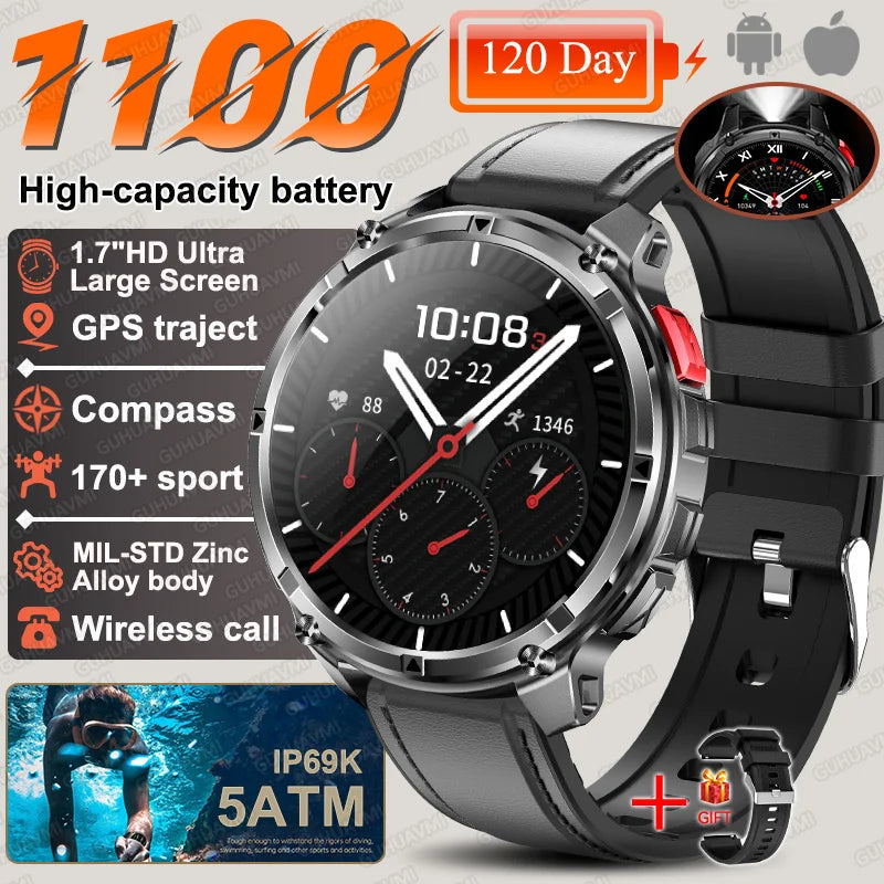 2026 New T-Rex3 Ultra Waterproof GPS Military Level Trek  Smart Watch