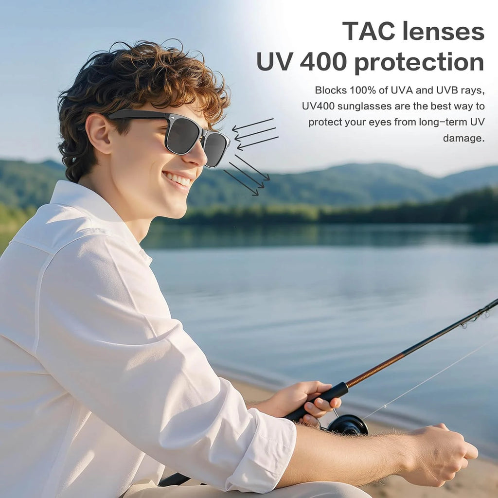 AI Sony 8MP Smart Sunglasses Photo Video Shooting Recognition Translation Wifi Bluetooth Music Play
