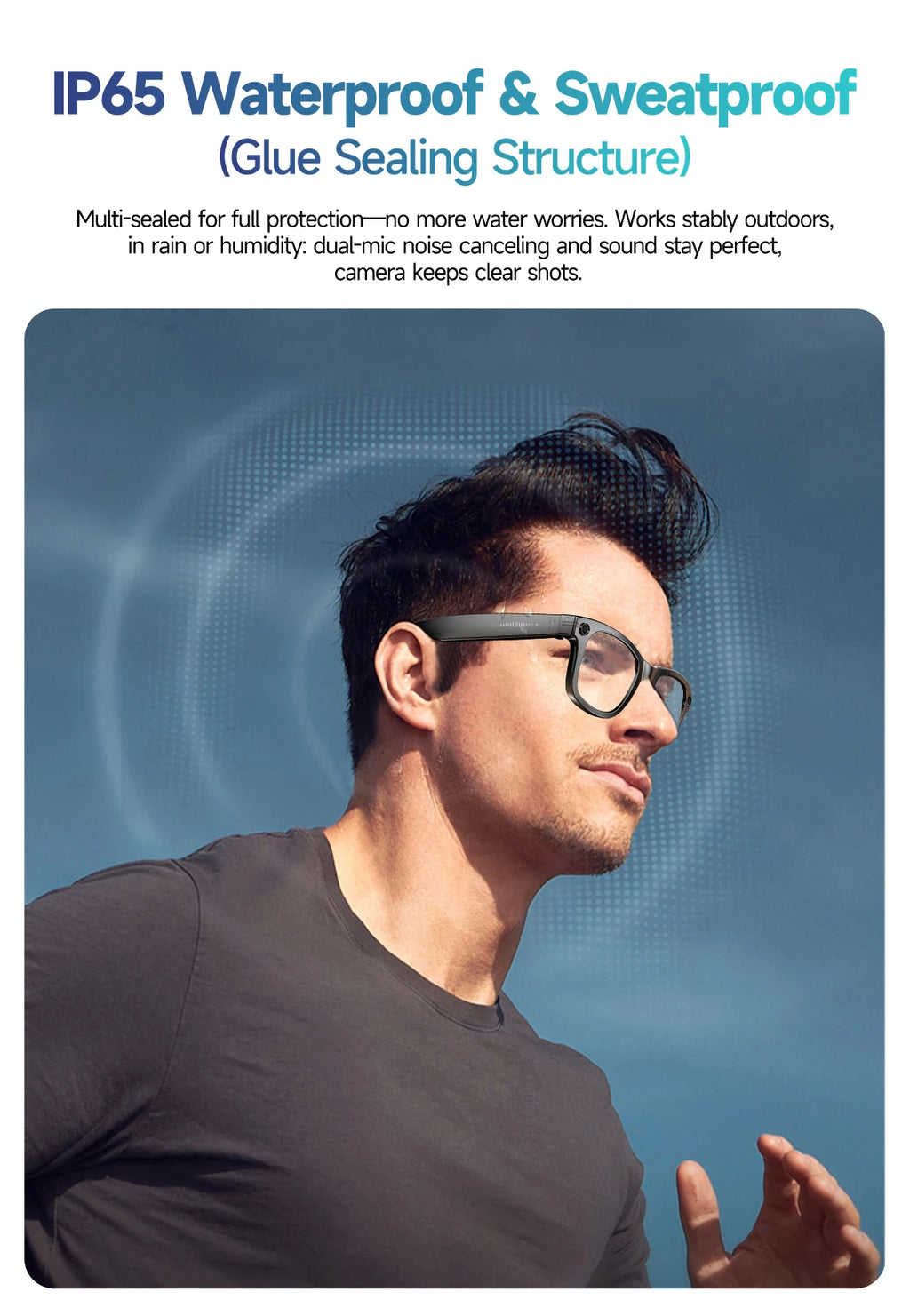 AI Sony 8MP Smart Sunglasses Photo Video Shooting Recognition Translation Wifi Bluetooth Music Play
